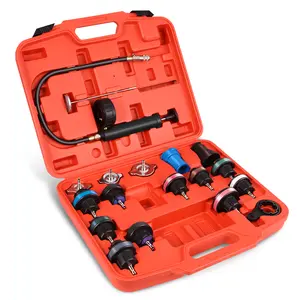 15pcs Radiator/Coolant Pressure Tester Set Tool Kit For Car Van Suv Truck, with Carrying Case