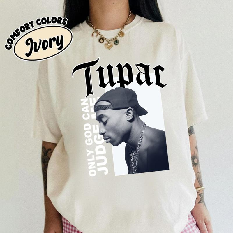 Pac (tupac) - Only God Can Judge Me Woman's T-shirt Cotton Unisex T-shirt, Made In Usa, Gift For Fan