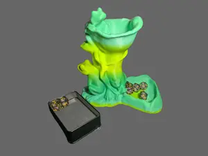 Toast3DLabs Frog Dice Tower - Vibrant Multicolor 3D Printed Dice Roller for DnD & RPGs - Unique Fantasy Design - Durable PLA Material - Perfect Gamer Gift - 8x5x8.5 Inches