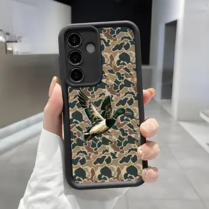 Duck Hunter Camo Pattern Phone Case, Enhanced Camera Protection,Shockproof Skin-Friendly Touch Soft Cover for Samsung Galaxy S21 S22 S23 S24 S25 Ultra Plus FE A13 A14 A15 A16 A17 A33 A34 A35 A36 A52 A53 A54 Note20 Mallard