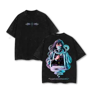 Obanai Iguro - Demon Slayer Anime Double Printed Vintage Washed Tee