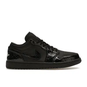 Jordan Women's 1 Low SE Patent Elephant Black Basketball Shoes, from StockX