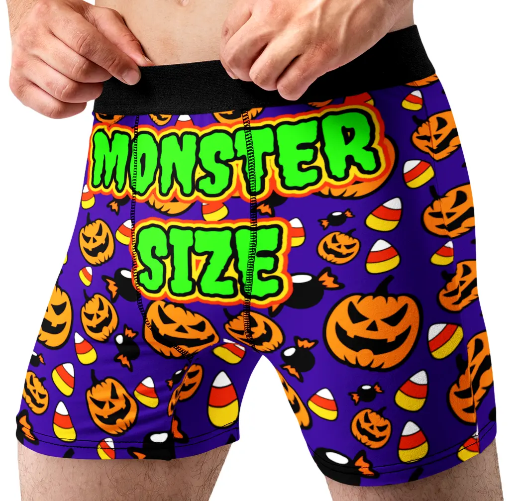 Random Stock Apparel Monster Size Halloween Men's Boxer Briefs Funny Underwear