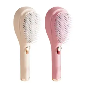 ✨ Portable Telescopic Self-Cleaning Magic Comb ✨ One-Button Hair Removal, Anti-Static Scalp Massage Brush, Suitable for All Hair Types (Straight/Curly/Damaged Hair). Salon-Grade Styling Tool, Ideal Gift.