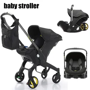 Folding Baby Stroller With A Bag, Multifunctional Newborn Stroller, Equipped with Five Point Seat Belt and A Chest Clip, Can be Pushed in Both Directions, with Shock-absorbing Wheels, Suitable for Traveling, High-Quality Travel Baby Stroller