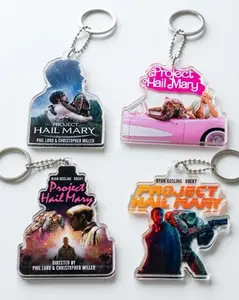 Project Hail Mary Acrylic Keychain, Ryan Gosling Movie Keyring, Sci Fi Fan Gift, Space Film Inspired Keychains, Cute Bag Pendant Gift
