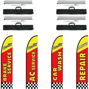 VEVOR Open Feather Flags Kit, 16.3ft Business Banner Flags (Now Open, Look, Welcome) for Grand OpeningsVEVOR Super Brand Day