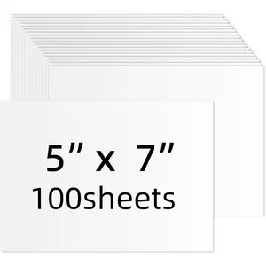 White Cardstock 5x7, 100 Pack Heavyweight 74lb / 200GSM Cardstock Paper, Blank Card Stock for Printer, Invitations, Greeting Cards, Postcards, Wedding Invitations, DIY Crafts