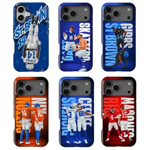 Dart x Skattebo, St. Brown x Gibbs, Pickens x Ceedee, Rice x Mahomes, Bo Nix x Sutton Phone Case, Celly Shockproof Case Cover  For IPhone 17-12, Pro Max, Pro Plus, Safety Case