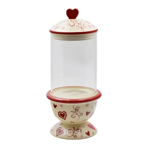 Temp-tations Seasonal 14" Store and More Pedestal Jar