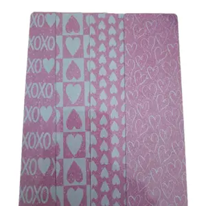 Glitter Heart Bookmarks - Pink Design with Heart and XOXO Patterns for Reading Enthusiasts
