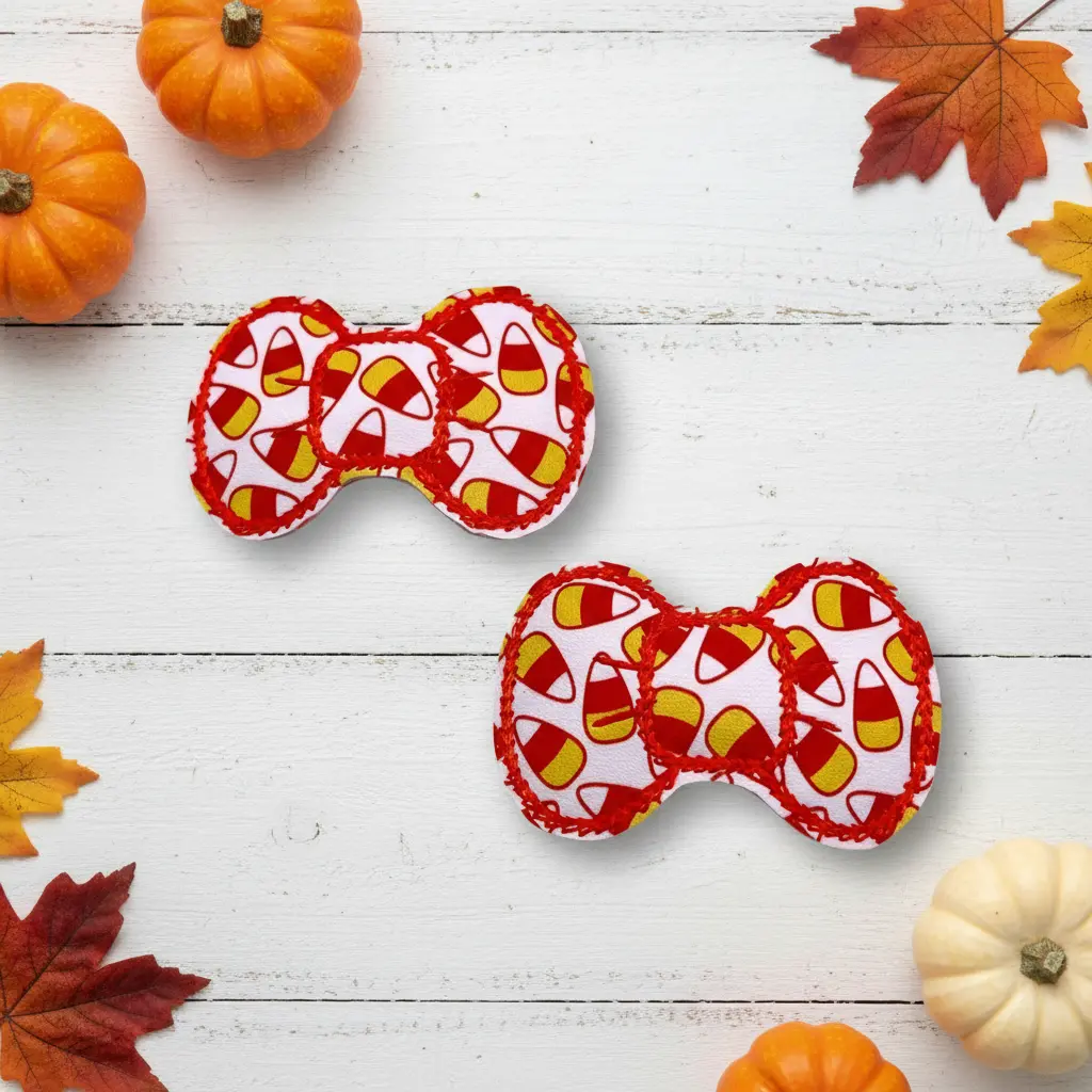 Candy Corn Hair Clips