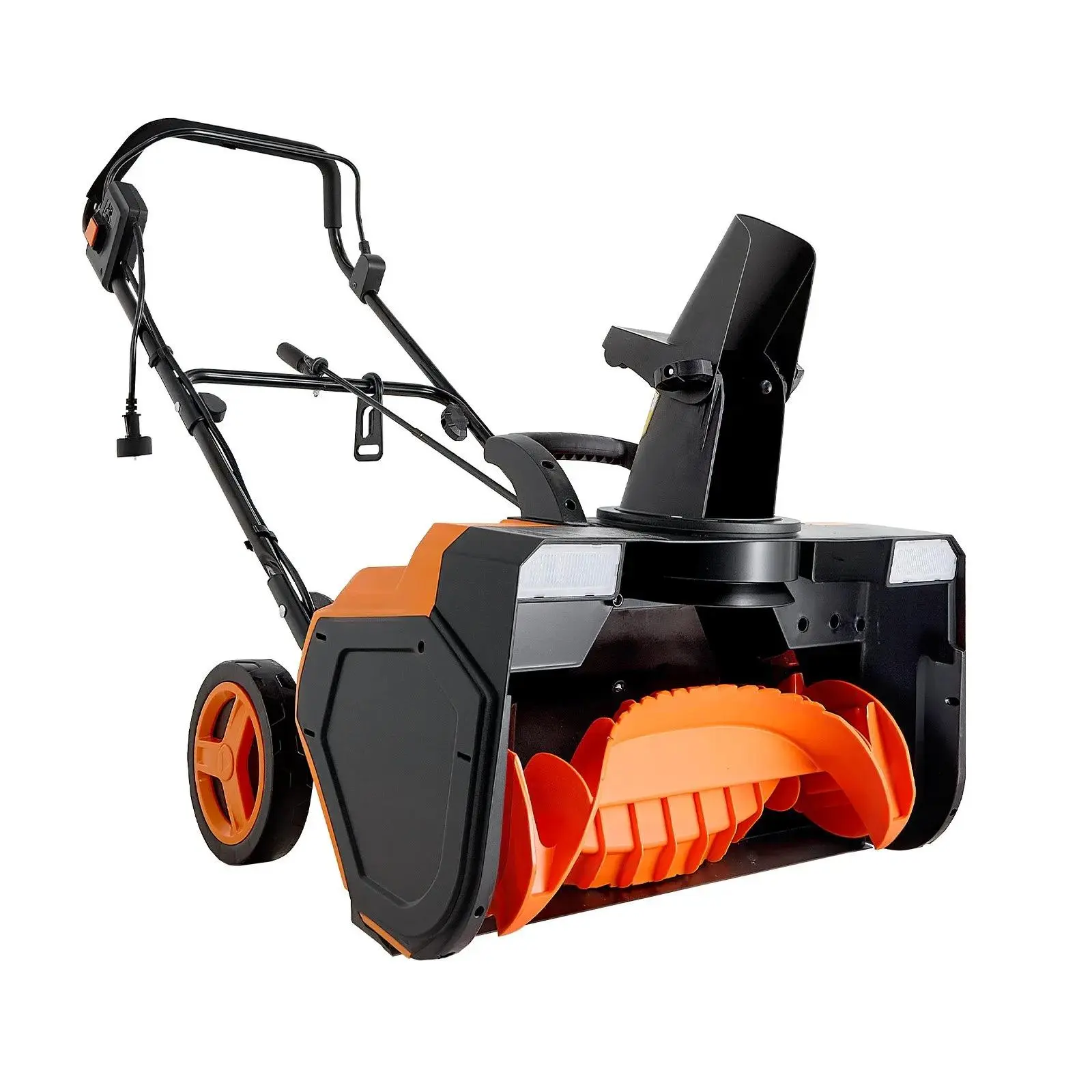VEVOR Heavy Duty Corded Electric Snow Blower - 15A 2200W Power Tool, 23in Walk-Behind Snow Thrower, Dual LED Headlights, 180° Adjustable Chute, 25FT Throwing Distance, 12in Depth, Safety Lock Start, Extended Clearing Radius, for Driveway Clean, Sidewalk