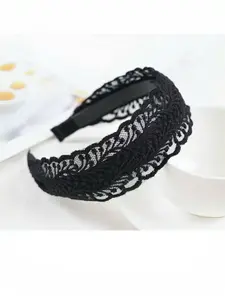 Women's French Elegance Simple Lace Hair Band, Versatile Headband for Daily Use, Home, School, Beach, Vacation, Office, Party Gift
