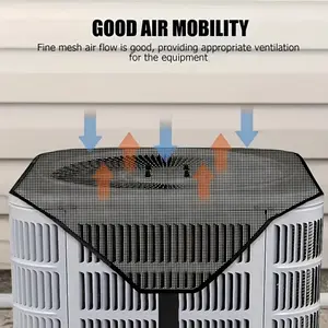 Outdoor AC Condenser Mesh Cover, for Central Air Conditioner & Heat Pump Unit, Heavy Duty Top Shield Cover, Waterproof Dustproof Protective Net
