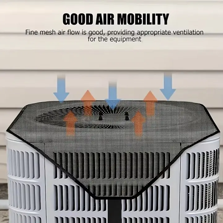 Outdoor AC Condenser Mesh Cover, for Central Air Conditioner & Heat Pump Unit, Heavy Duty Top Shield Cover, Waterproof Dustproof Protective Net