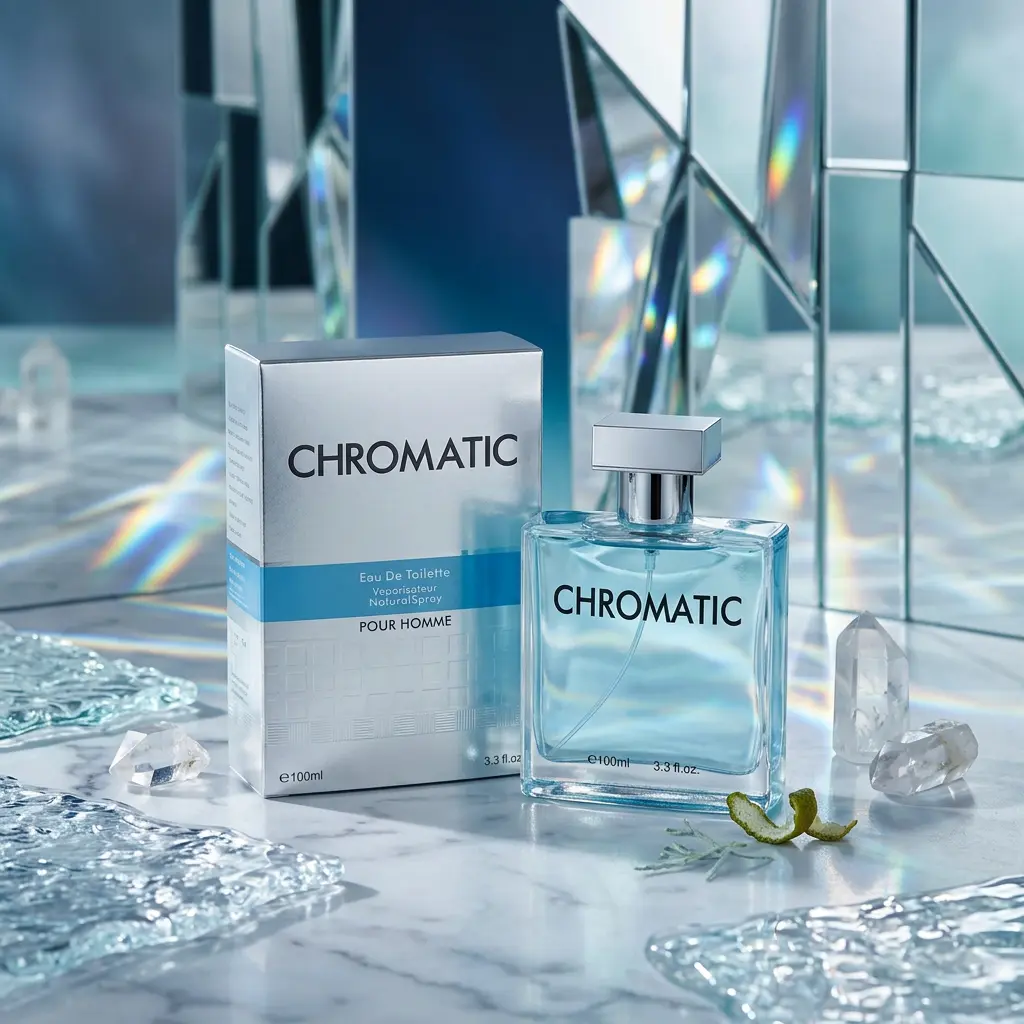 Chromatic Pour Homme Eau de Toilette Natural Spray for Men – 100ml / 3.3 fl. oz. | Fresh Aquatic Men's Cologne