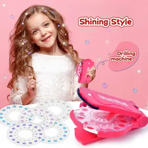 Shining Style Drilling Machine Hair Accessory Set 12 Diamond Stickers for Festive Hairstyles Christmas Gifts