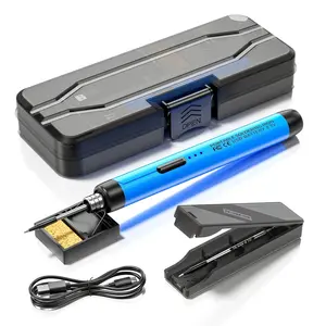 USB Soldering Iron Kit, Portable Welder with 3 Temperature Settings, Includes Stand and Storage Box, Ideal for Efficient DIY Projects
