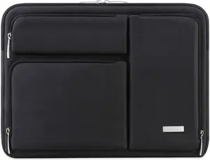 360° Protective Laptop Sleeve Case for 14 Inch HP Chromebook 14 / X360 14A / HP Stream 14, Acer Swift / Chromebook 314, 14" Ideapad Chromebook S330 ASUS Dell Portable Laptop Computer Bag, Black