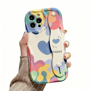 Stylish Heart Pattern TPU Case for iPhone & Samsung Galaxy - Shockproof Protective Cover with Unique Design for Personal Use or Gift