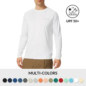 baleaf Men's Sun Protection Shirts UV SPF T-Shirts UPF 50+ Long Sleeve Rash Guard Fishing Running Quick Dry
