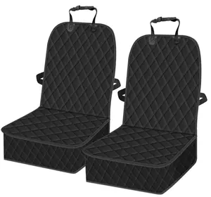 Femuar 2 Packs Car Front Seat Cover for Dogs, Waterproof Pet Car Seat Protector, Nonslip Scratch-Proof Dog Seat Cover for Cars, Trucks & SUVs