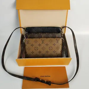Pre-owned Louis Vuitton canvas & leather Crossbody Bags LV3 Pouch LV3 Trio Bag [BF 12Z] YS1486