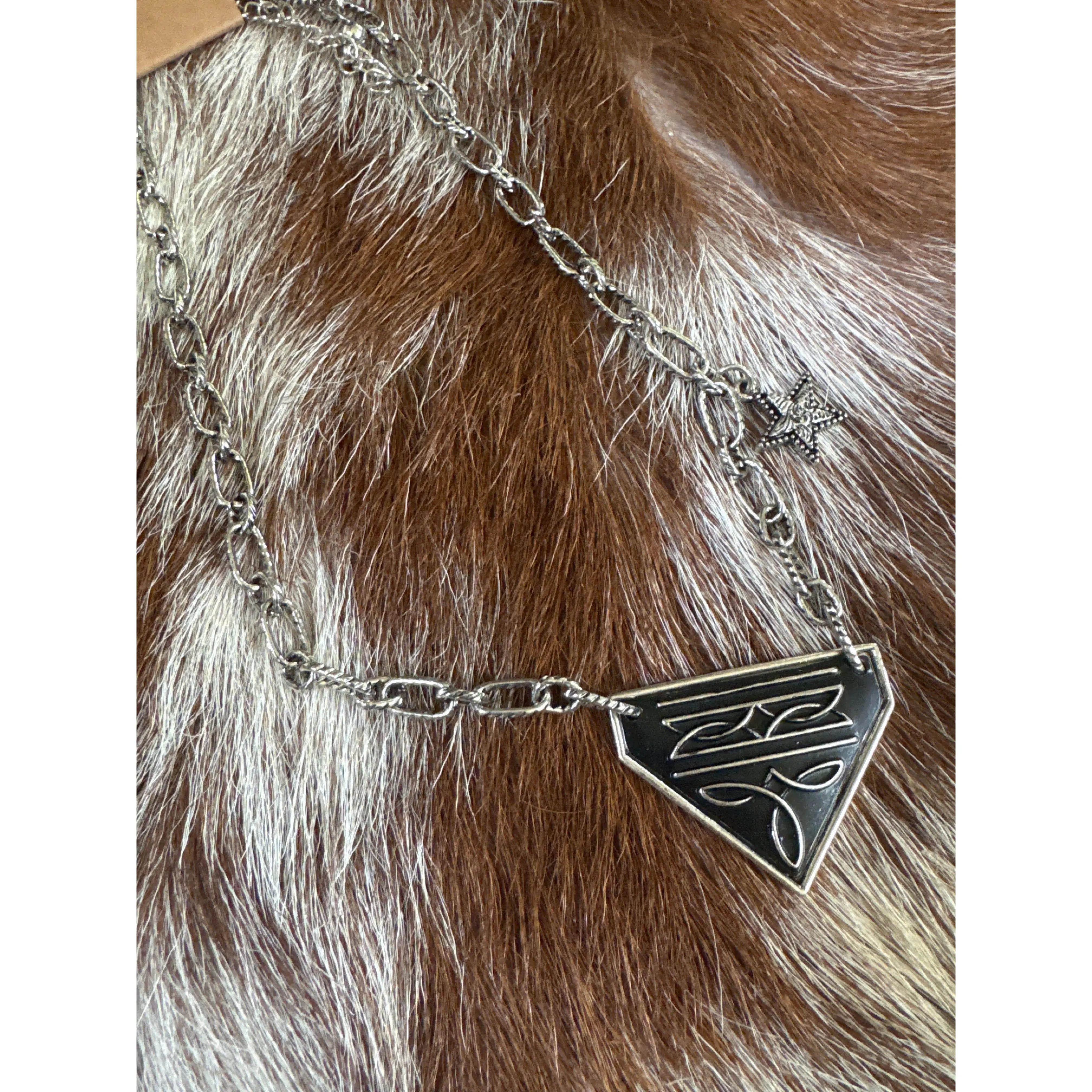 Boot Stitch Babe Necklace