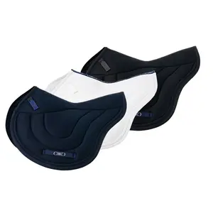 Contour Jump Mesh Saddle Pad with Quick Dry Cotton Lining in Navy, White or Black