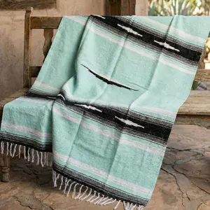 Mint Diamond Yoga Blanket