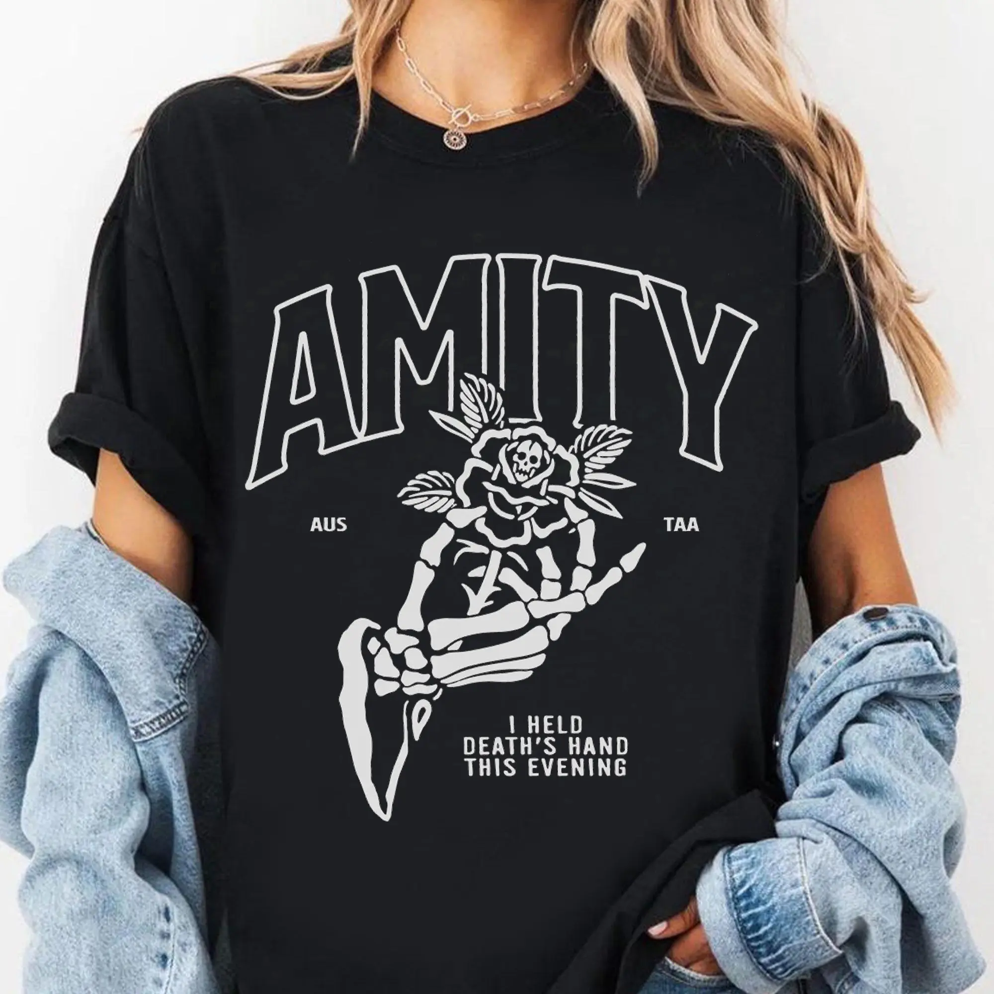 The Amity Affliction Band T Shirt Music Band Retro Graphic T-Shirt for Everyday Wear