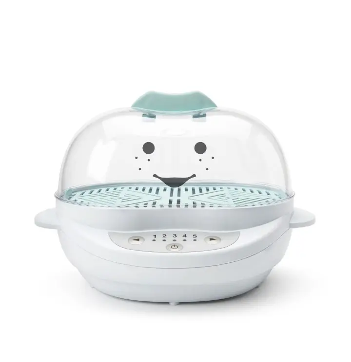 The nutribullet Baby Turbo Steamer quickly steams fresh fruits and veggies, defrosts batch-cooked baby food