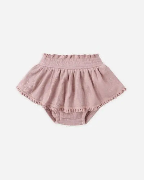 Mauve Waffle Skirted Bloomer