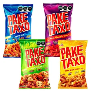 Pake Taxo Combo, Sabritas Chips, 4 Large Bags - Traditional Mexican Chips, Mixed Flavors, Crunchy Snack Salt