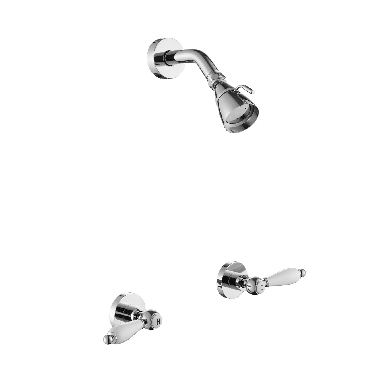 Round Shower Set - Chrome