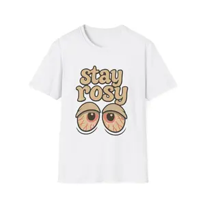 Stay Rosy – Classic Stoner Eyes Tee Casual Cotton