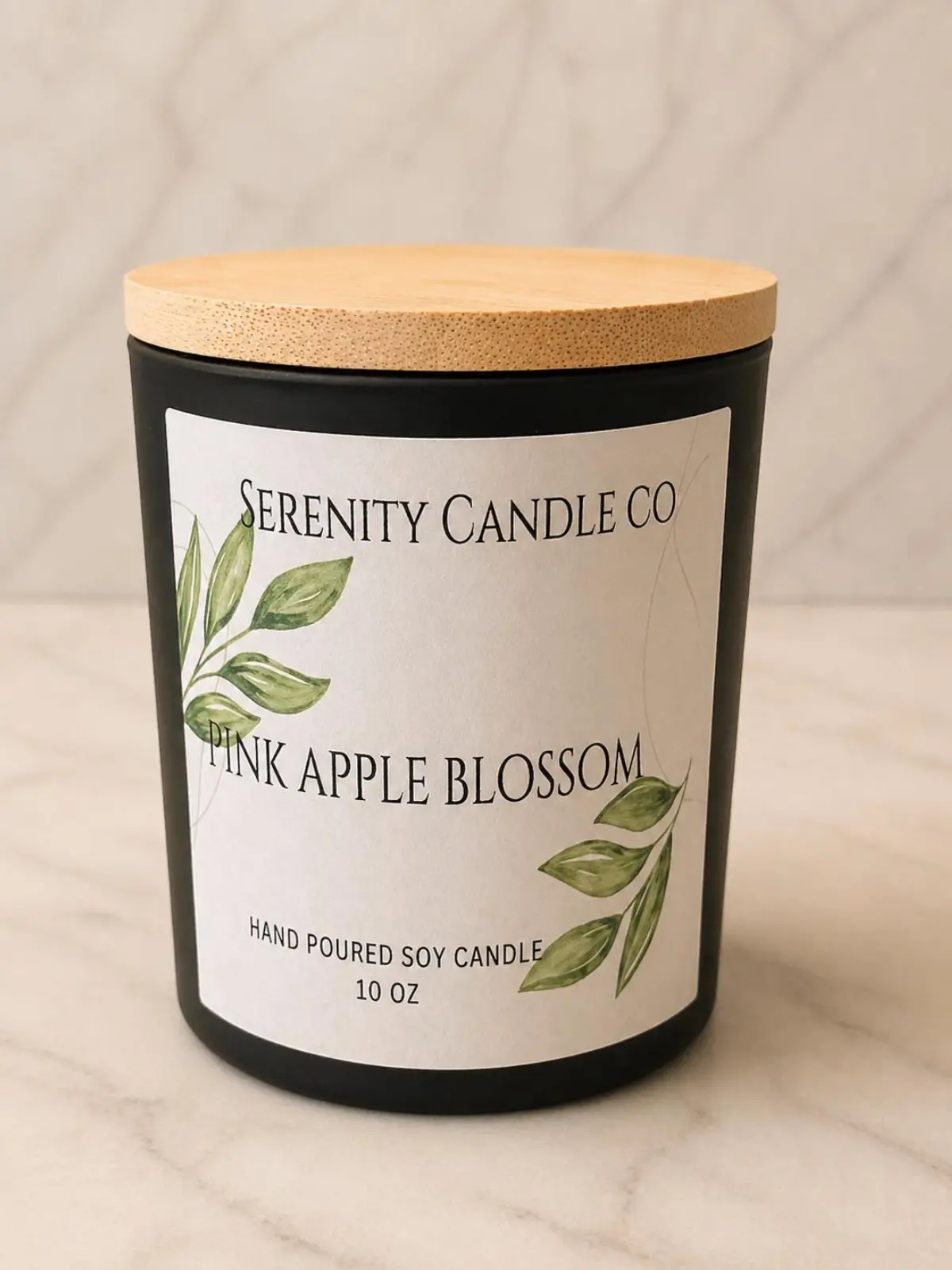 Pink Apple Blossom Soy Candle – Hand Poured Spring Floral Home Fragrance
