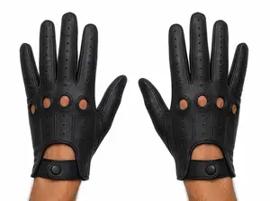 Genuine Leather Driving Gloves for Men