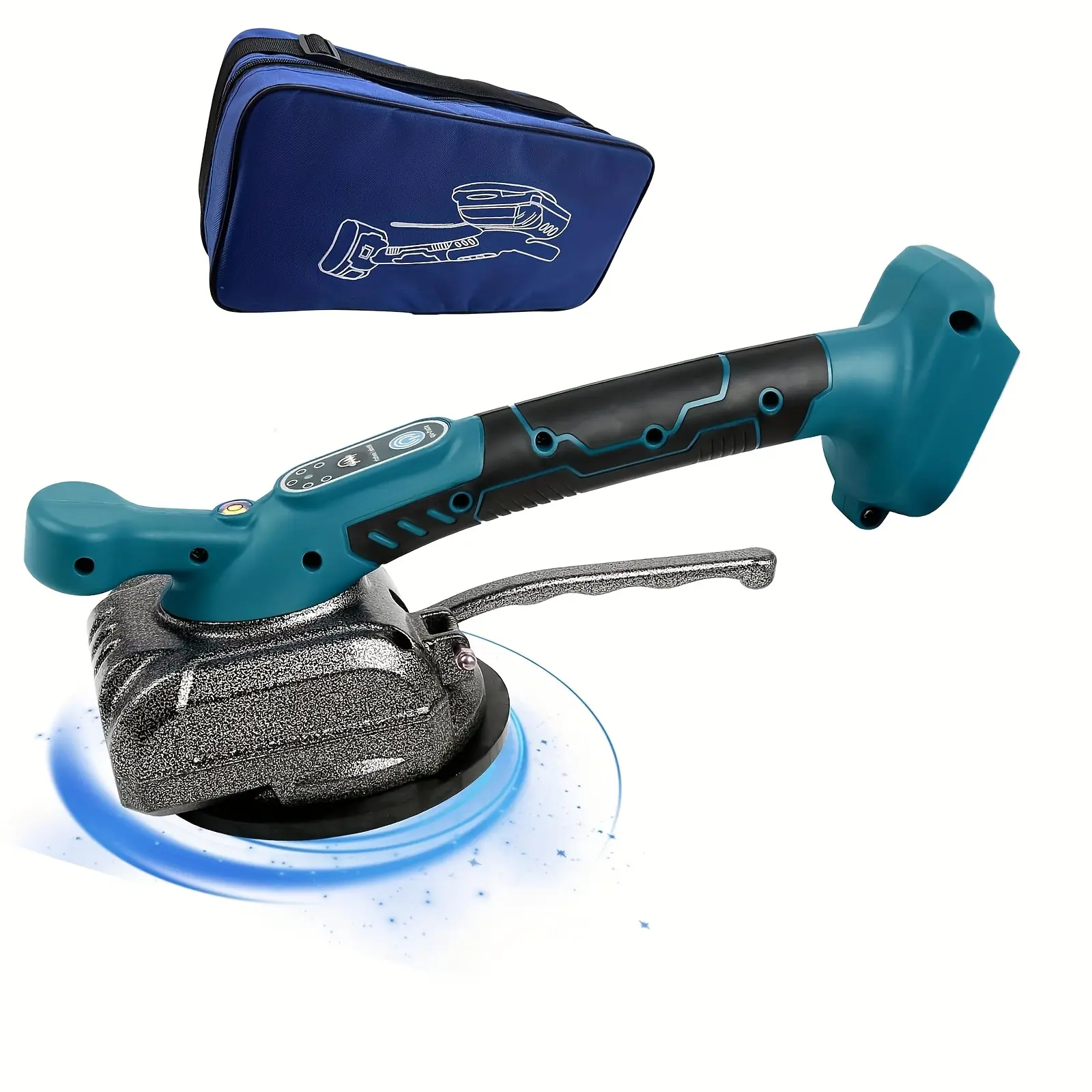 Battery Powered Tile Saw Tool, 21V Battery Compatible, 5 Adjustable Speeds, Digital Display, Suitable for Tiles, Floors, Battery Powered Saw