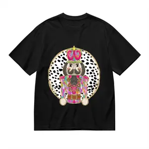 Christmas Nutcracker Print Graphic Shirt For Women Holiday Festive T-Shirt, 220g