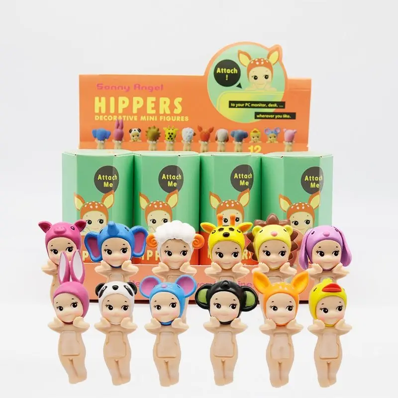 Sonny Angel Hippers Animal Series Blind Box Mini Figure – Cute Kawaii Collectible Decorative Doll for Phone, Laptop & Desk