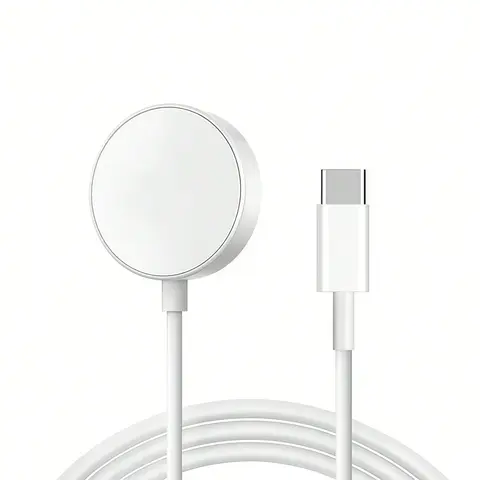 Quick Charge Adapter for Apple Watch, Wireless Charger Cable Compatible with Series 9/8/7/se/6/5/4/3/2/1, Fast Charging Solution, Smart Watch Charger, Smartwatch Accessories, Wearable Tech Accessories