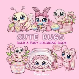 CUTE BUGS: BOLD & EASY COLORING BOOK