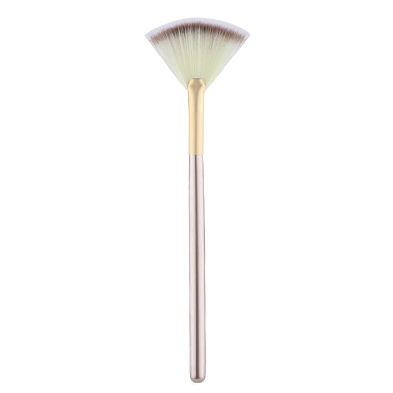 Fan Brush Set – 4 Soft Synthetic Brushes for Precision Highlighting & Blending – Perfect for Powder & Cream Application makeup brushes set