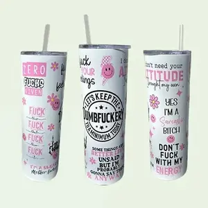 Funny and Sassy Design 20oz Custom Tumbler Bottle Drinkware Handmade Water Bottles
