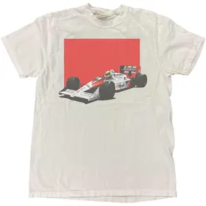 Ayrton Senna F1 Racing Graphic T-Shirt