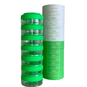 7 DAY TWIST + LOCK DETACHABLE PILL ORGANIZER Healthcare Aid