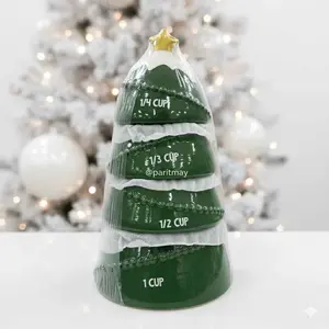 Target Bullseye's Christmas 2025 Christmas Tree Ceramic Measuring Cups (NEW)
