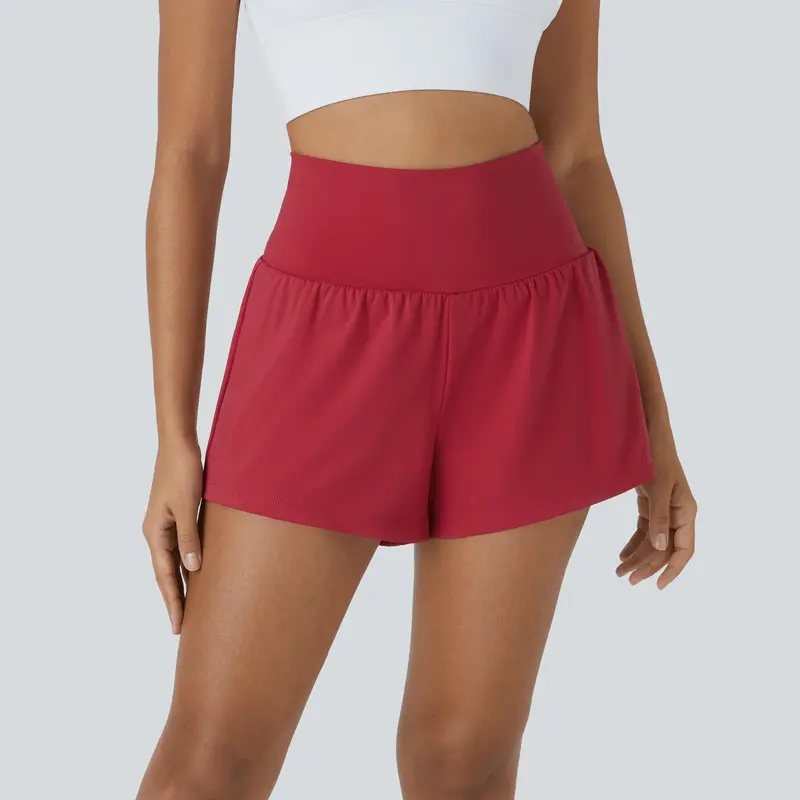Halara SoftlyZero Airy High-Rise Women's 2-in-1 InstantCool Stretchy 360 Stretch Sports Shorts - Fitness, Work Out, Yoga/Pilates Use, Comfortable Fit, Built-in Pockets, Machine Washable, Casual Style